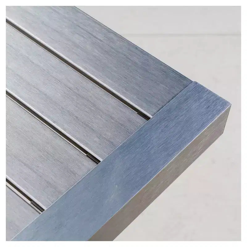 Cape Coral – Ensemble 3 pièces pour patio, chaises longues en filet avec table d'appoint en aluminium – Gris – Christopher Knight Home : Sièges extérieurs résistants aux UV et aux intempéries