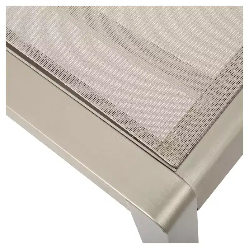 Cape Coral – Ensemble 3 pièces pour patio, chaises longues en filet avec table d'appoint en aluminium – Gris – Christopher Knight Home : Sièges extérieurs résistants aux UV et aux intempéries