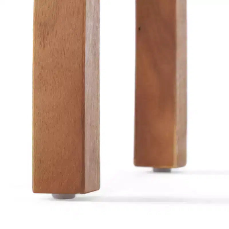 Ensemble de conversation d'extérieur Selma de 3 pièces Christopher Knight Home : 2 chaises berçantes en bois d'acacia avec coussins et 1 table d'appoint en acacia – Teck – Résistant aux intempéries