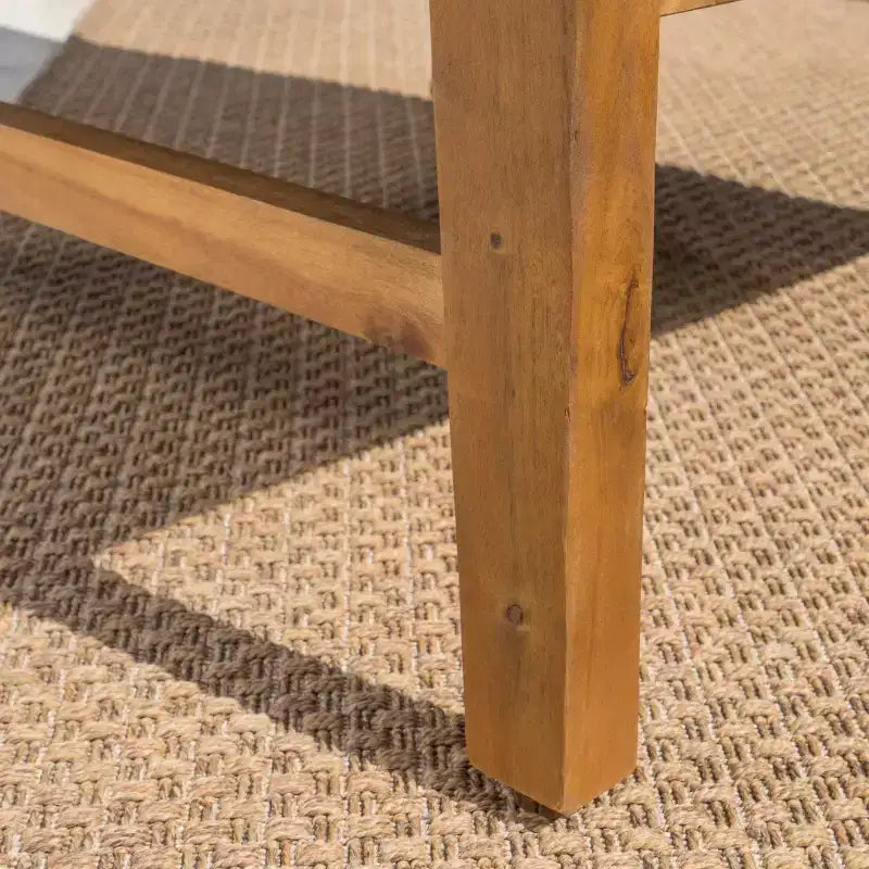 Ensemble de canapé Perla 5 pièces en bois d'acacia : coussins résistants aux intempéries, Christopher Knight Home