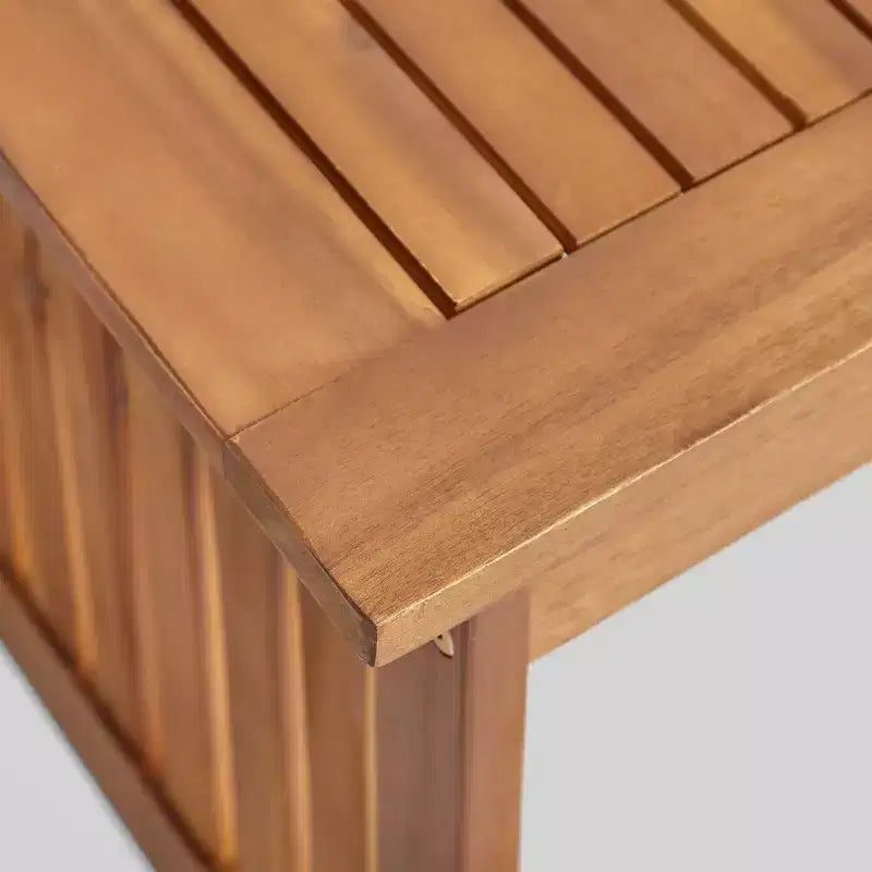 Ensemble 2 pièces canapé et table basse de patio en acacia Carolina Teak : Résistant aux intempéries avec coussins – Christopher Knight Home