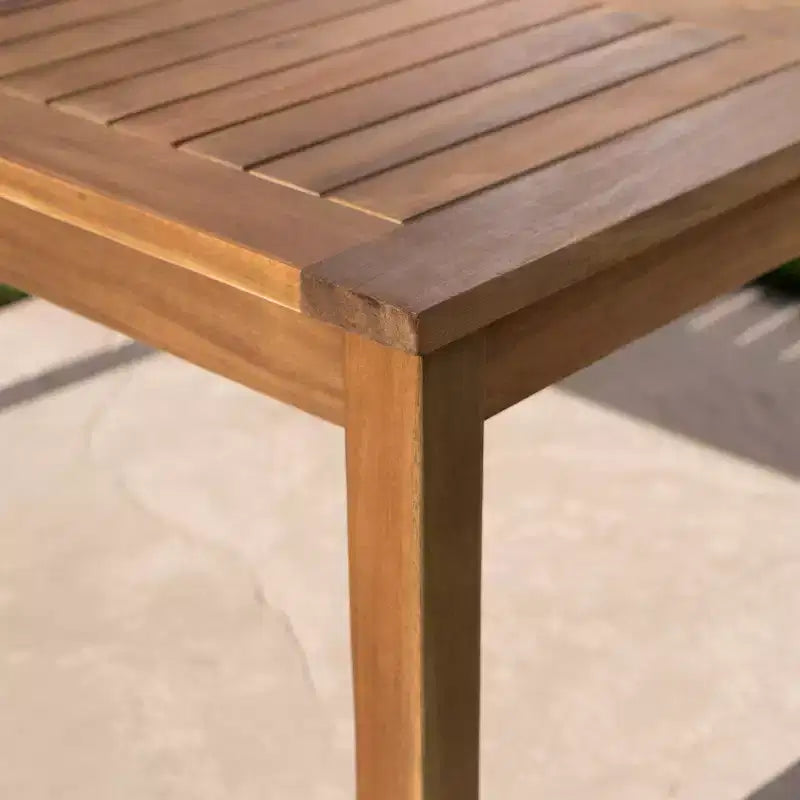 Ensemble de canapé d'angle 4 pièces en bois d'acacia Perla Teck/Crème - Christopher Knight Home : Salon de jardin résistant aux intempéries