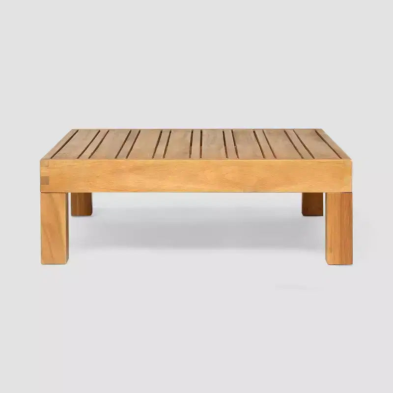 Ensemble de 5 canapés modulaires et fauteuils de club en bois d'acacia Brava - Teck/Beige - Christopher Knight Home