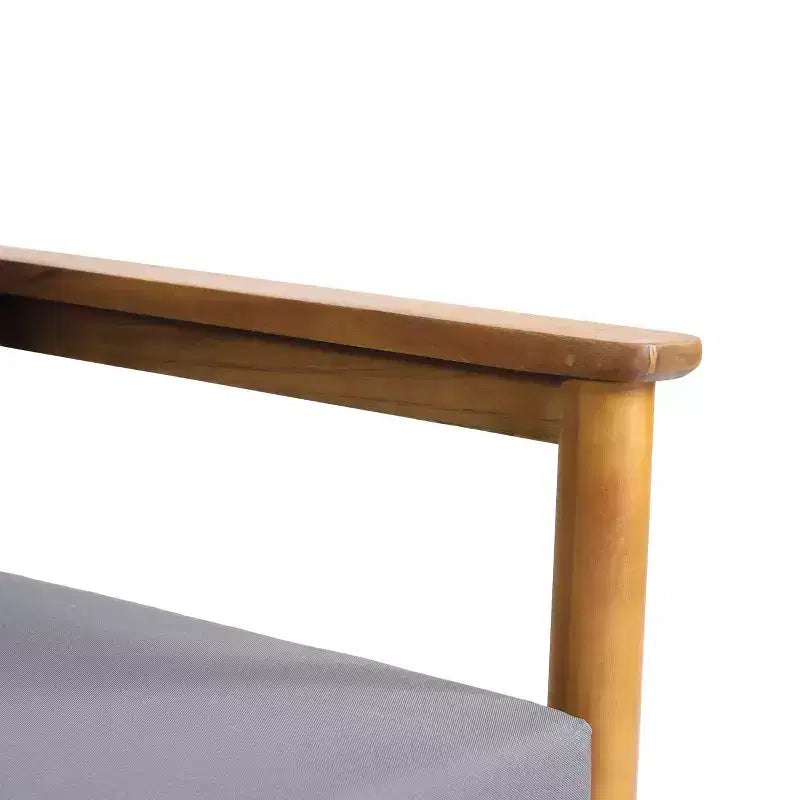Ensemble de conversation de patio 2 places en bois d'acacia 3 pièces Magnolia - Teck/Gris foncé - Christopher Knight Home : Mobilier de conversation extérieur avec coussins