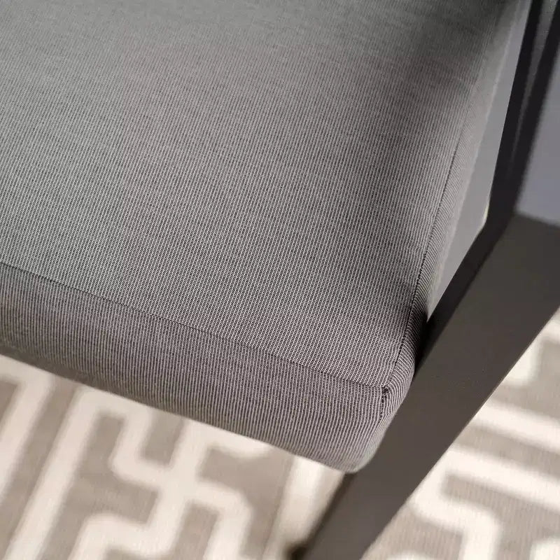 Canapé d'angle 5 pièces en aluminium et tissu gris Leisure Made Blakely