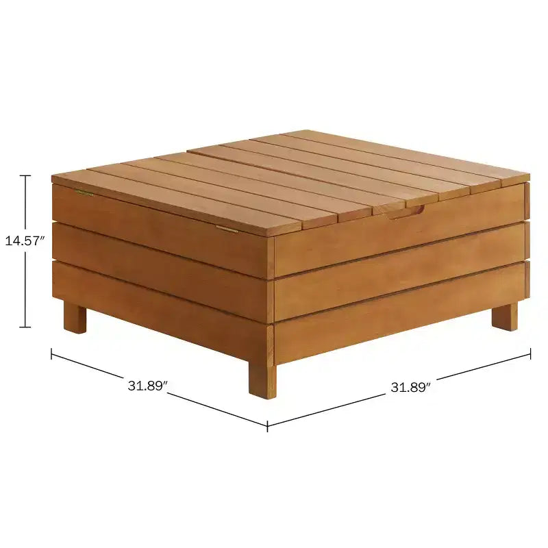 Ensemble de meubles d'extérieur 2 pièces Barton d'Alaterre Furniture avec canapé et table basse relevable, résistant aux intempéries