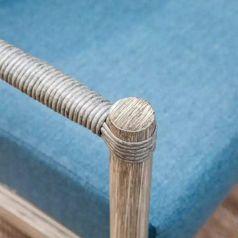 Ensemble de patio Captiva Designs Coastal 4 pièces en acier et rotin avec foyer et coussins