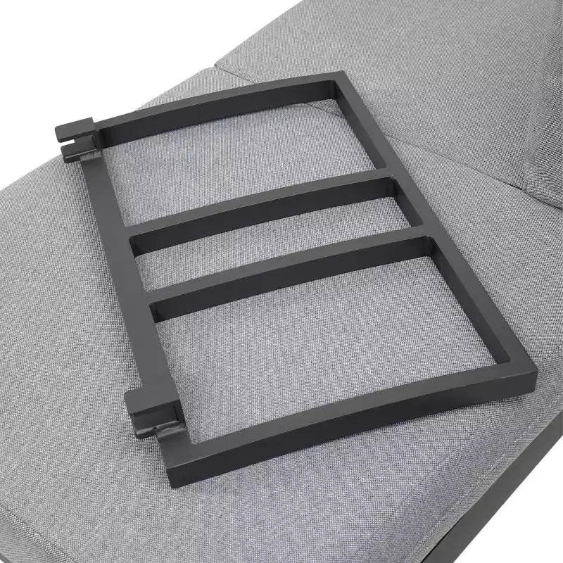 Ensemble de mobilier de jardin 2 pièces Greemotion San Jose : Structure en aluminium, bois d'acacia, coussins en polyester