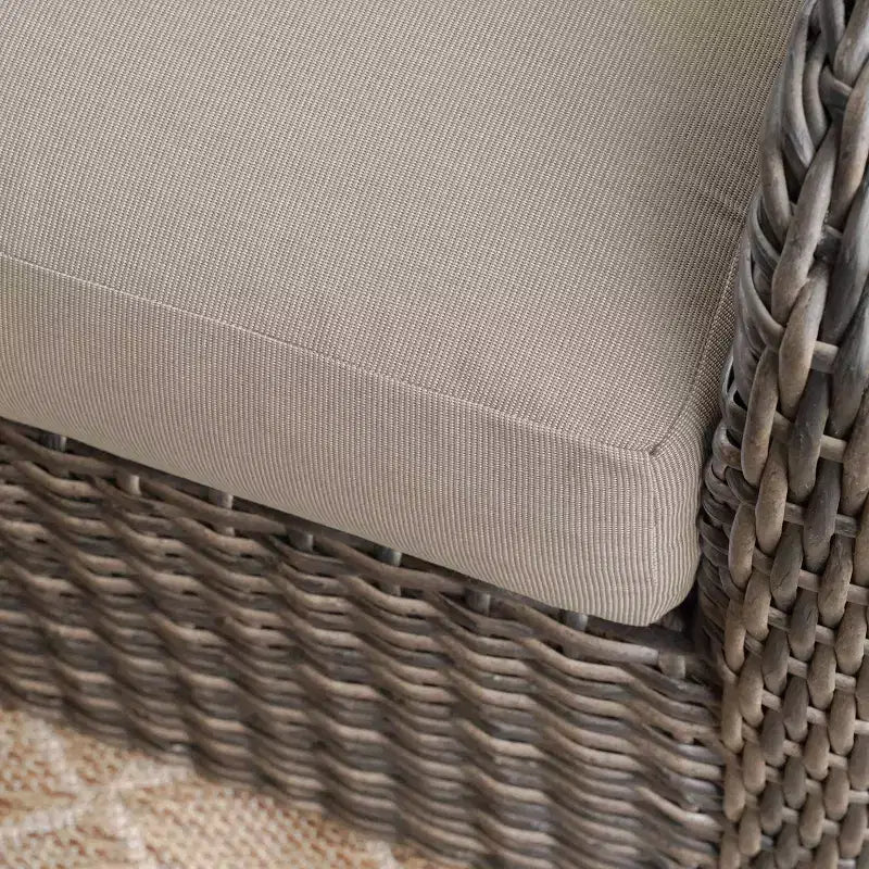 Ensemble sectionnel en osier 5 pièces Jackson de Leisure Made en tissu marron clair