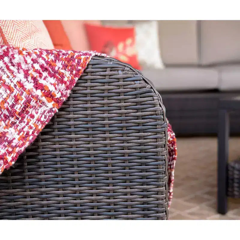 Ensemble sectionnel en osier 5 pièces Jackson de Leisure Made en tissu marron clair