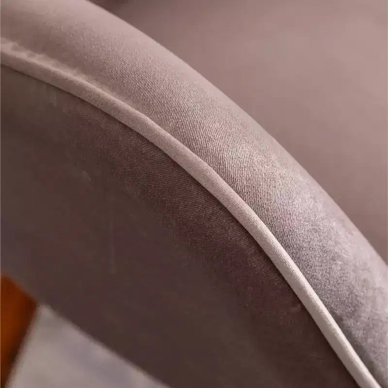 Roundhill Furniture Doarnin Fauteuil d'appoint contemporain en velours soyeux touffeté avec dossier capitonné, Chocolat