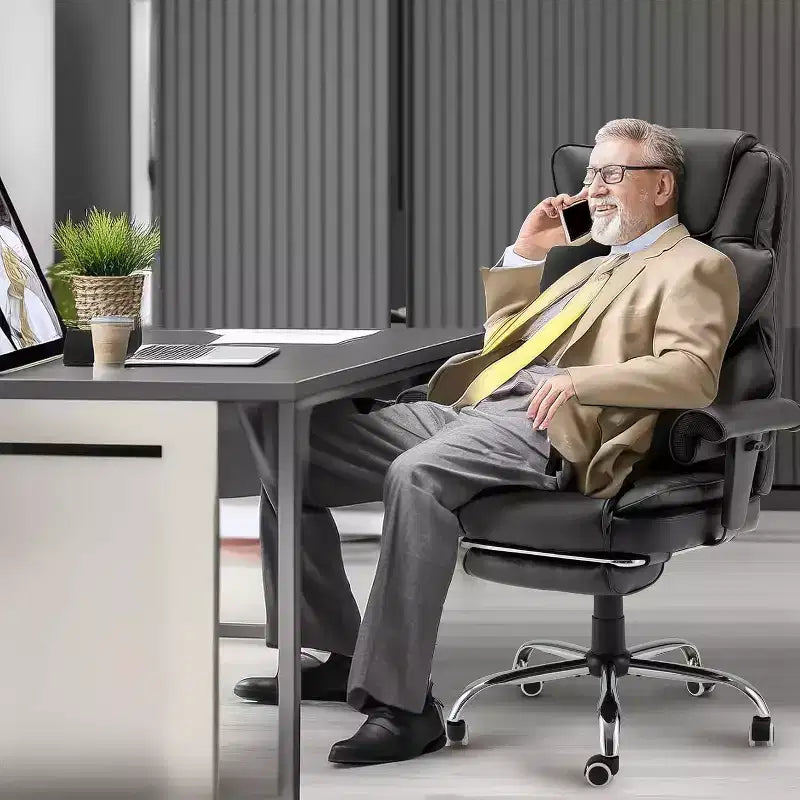 EROMMY 6-Point Massage Office Chair,Grey