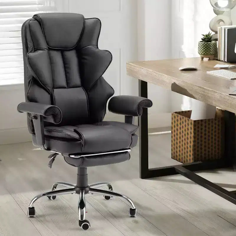 EROMMY 6-Point Massage Office Chair,Grey