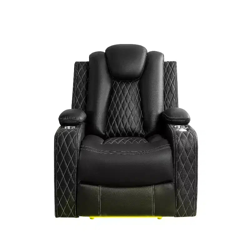 Home Imports Emporium Deluxe Theater Style Motion Loveseat with LED Lights