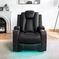 Home Imports Emporium Deluxe Theater Style Motion Loveseat with LED Lights