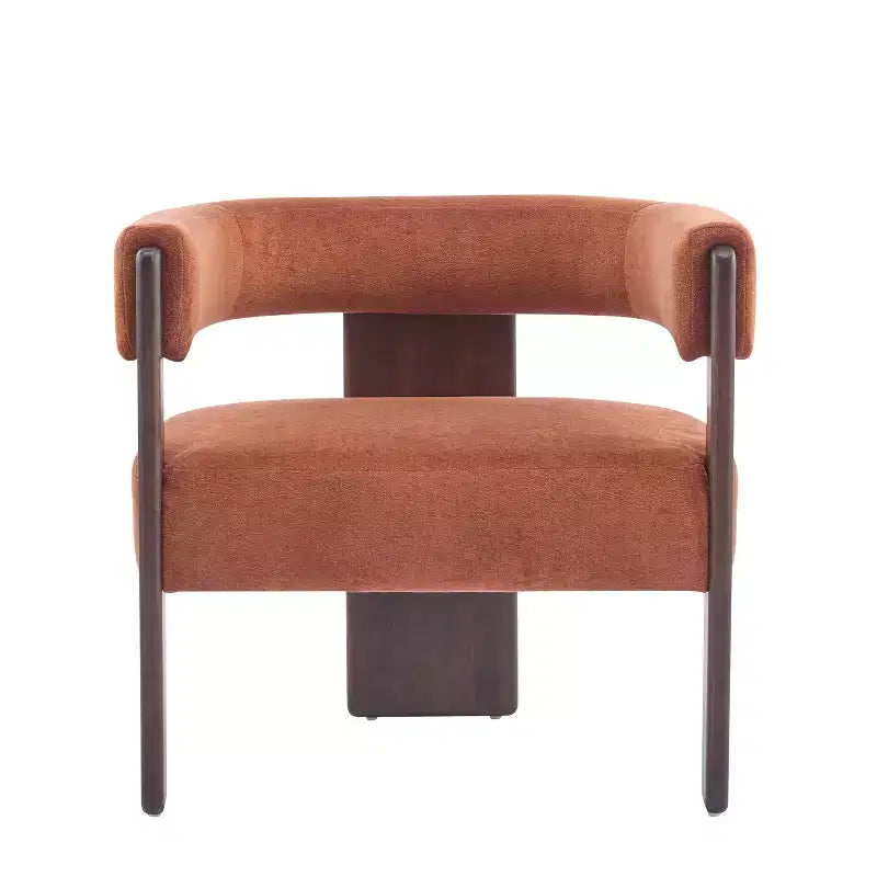 Fauteuil d'appoint rembourré en bois d'hévéa moderne Noah Christopher Knight Home