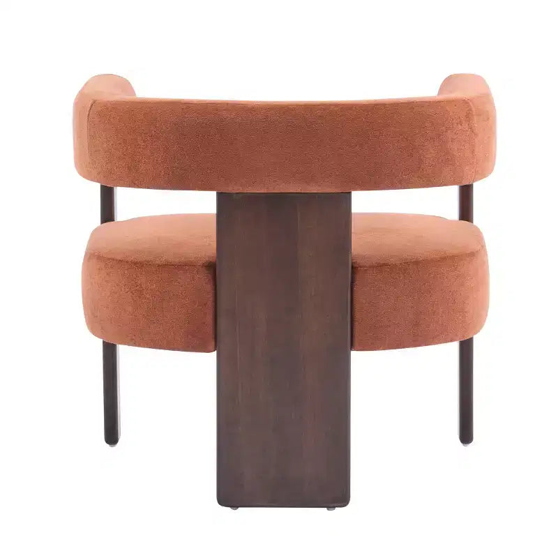 Fauteuil d'appoint rembourré en bois d'hévéa moderne Noah Christopher Knight Home