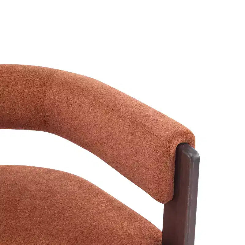 Fauteuil d'appoint rembourré en bois d'hévéa moderne Noah Christopher Knight Home