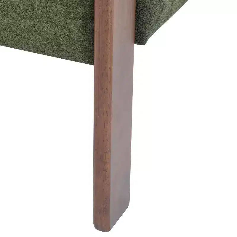 Fauteuil d'appoint rembourré en bois d'hévéa moderne Noah Christopher Knight Home