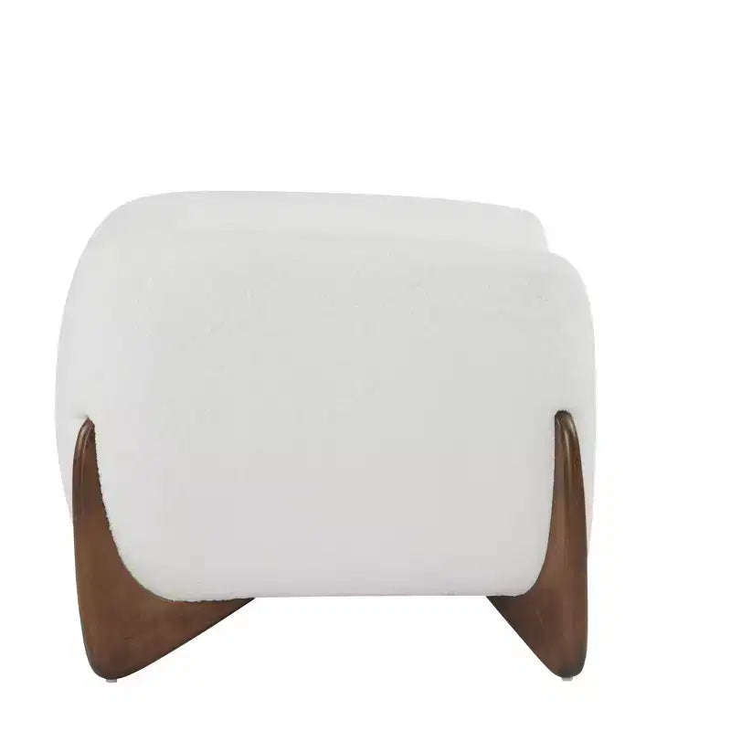 Christopher Knight Home Emilia Fauteuil Club Contemporain Rembourré Bouclé, Beige