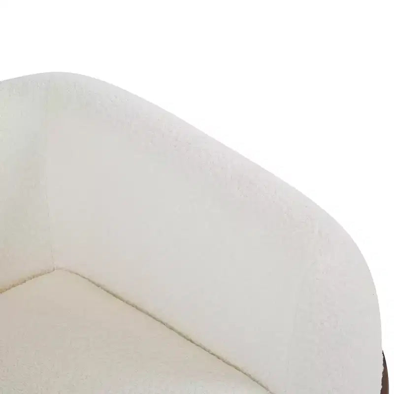 Christopher Knight Home Emilia Fauteuil Club Contemporain Rembourré Bouclé, Beige