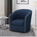 GDFStudio Leily Contemporary Fabric Swivel Club Chair
