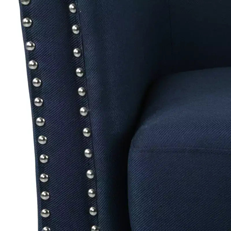 Fauteuil pivotant contemporain en tissu Leily de GDFStudio