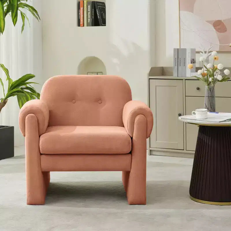 Hyleory 33.07'' Downy Fluffy Cloud Upholstered Accent Chair,Armchair for Bedroom Reception Area Reading Room Living Room(set of 2)