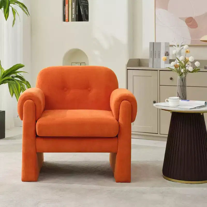 Hyleory 33.07'' Downy Fluffy Cloud Upholstered Accent Chair,Armchair for Bedroom Reception Area Reading Room Living Room(set of 2)