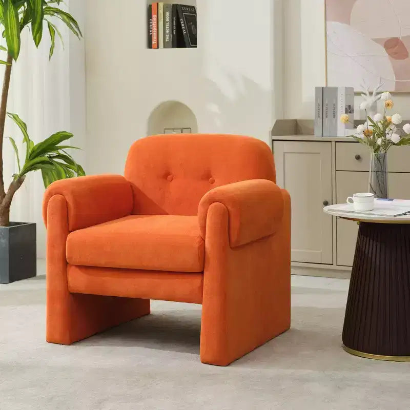 Hyleory 33.07'' Downy Fluffy Cloud Upholstered Accent Chair,Armchair for Bedroom Reception Area Reading Room Living Room(set of 2)