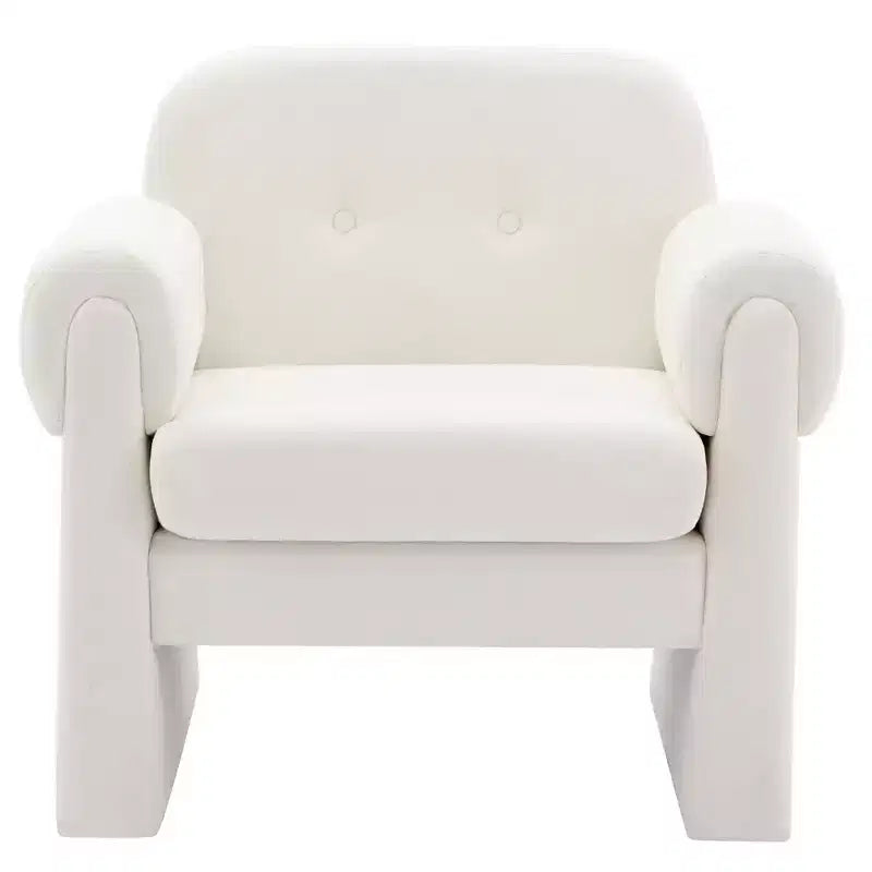 Hyleory 33.07'' Downy Fluffy Cloud Upholstered Accent Chair,Armchair for Bedroom Reception Area Reading Room Living Room(set of 2)
