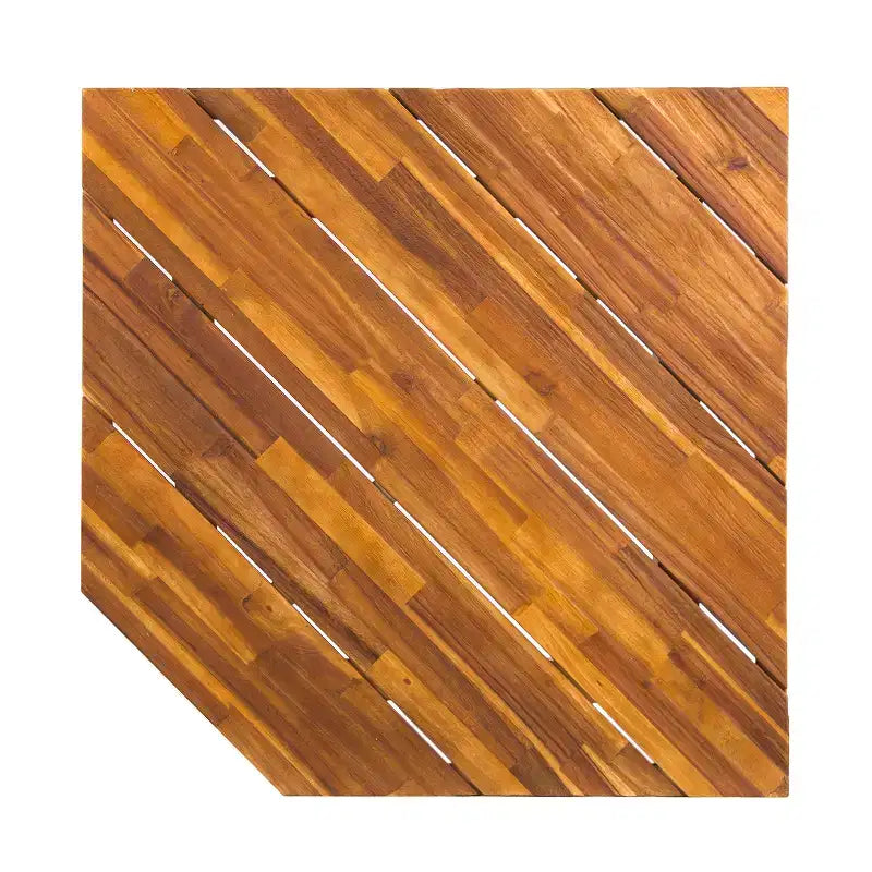 Christopher Knight Home Adelia Canapé d'angle en acacia en V pour l'extérieur à 5 places avec coussins