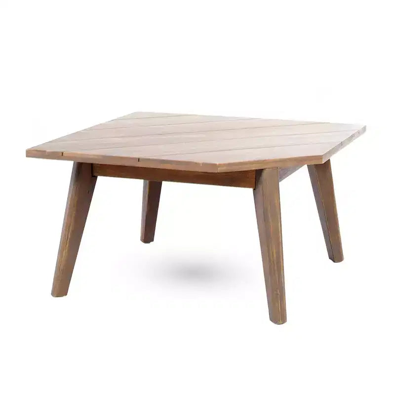 Christopher Knight Home Adelia Canapé d'angle en acacia en V pour l'extérieur à 5 places avec coussins