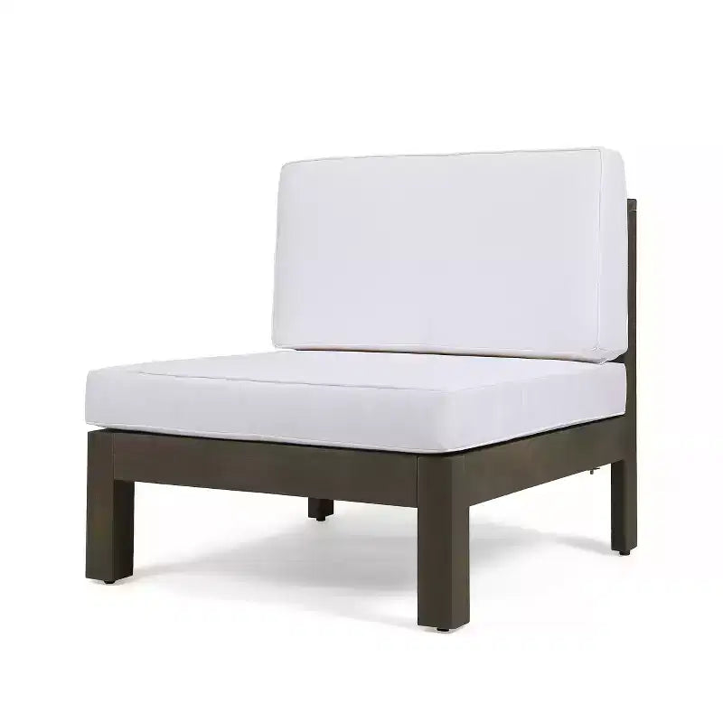 Ensemble canapé 3 places et table basse Christopher Knight Home Brava en bois d'acacia d'extérieur avec coussins