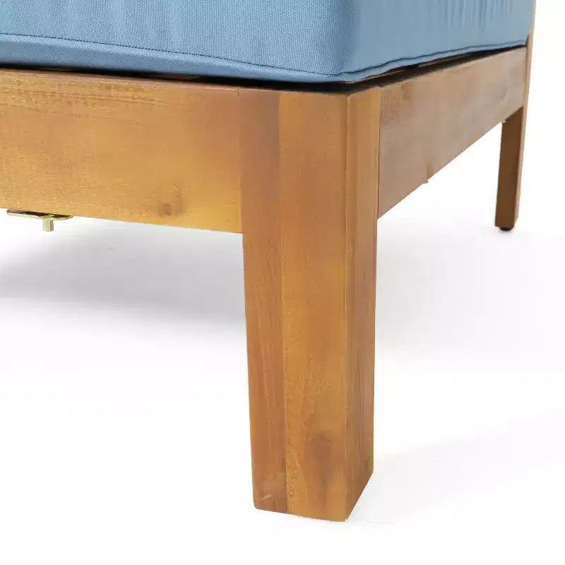 Ensemble canapé 3 places et table basse Christopher Knight Home Brava en bois d'acacia d'extérieur avec coussins