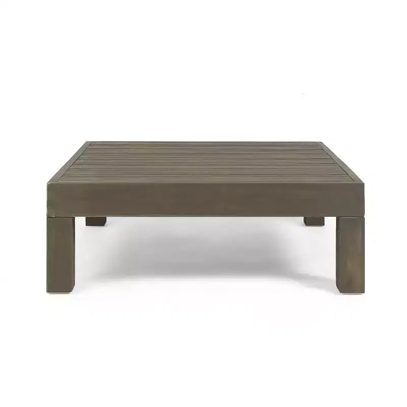 Ensemble canapé 3 places et table basse Christopher Knight Home Brava en bois d'acacia d'extérieur avec coussins