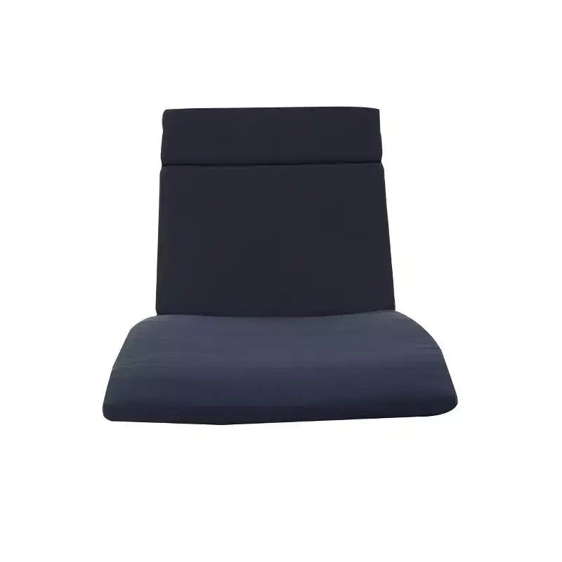 GDFStudio Olivia Ensemble de conversation 3 pièces en osier sans accoudoirs avec chaises longues pliantes et coussins