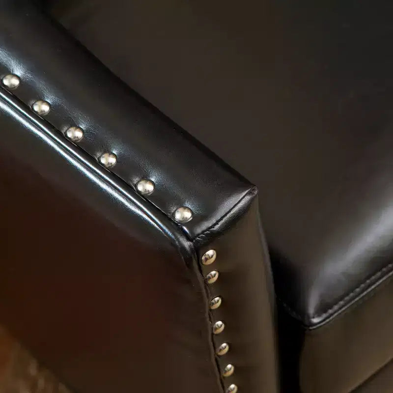 Fauteuil Club Rembourré Contemporain GDFStudio Hawthorne avec Clous Décoratifs