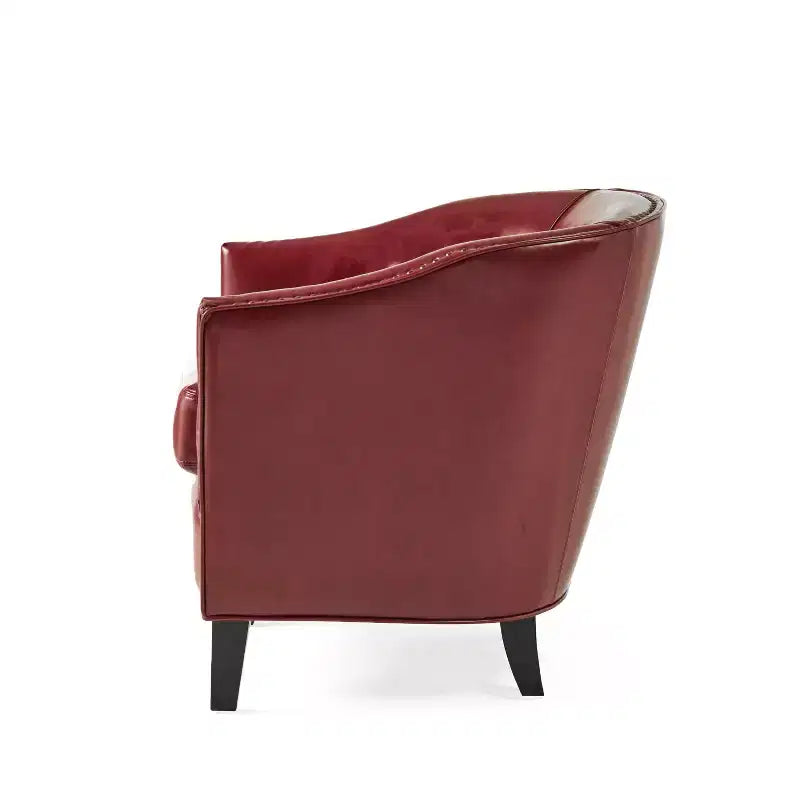 Fauteuil Club Rembourré Contemporain GDFStudio Hawthorne avec Clous Décoratifs