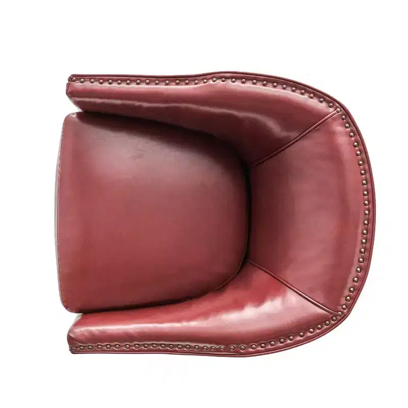 Fauteuil Club Rembourré Contemporain GDFStudio Hawthorne avec Clous Décoratifs