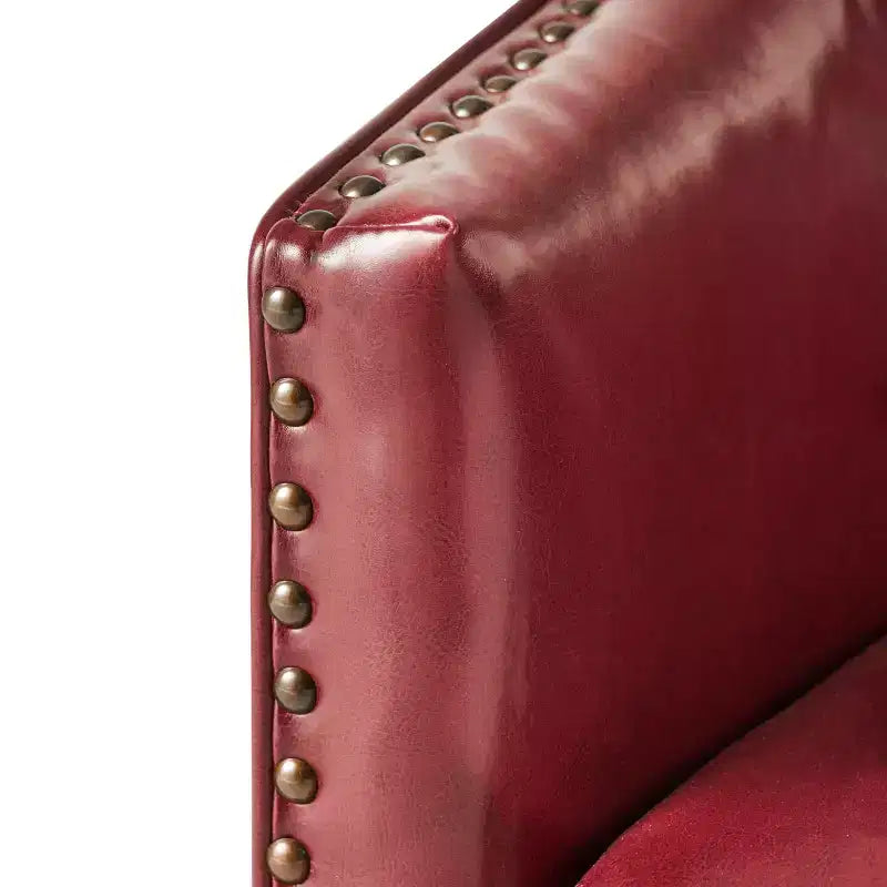 Fauteuil Club Rembourré Contemporain GDFStudio Hawthorne avec Clous Décoratifs
