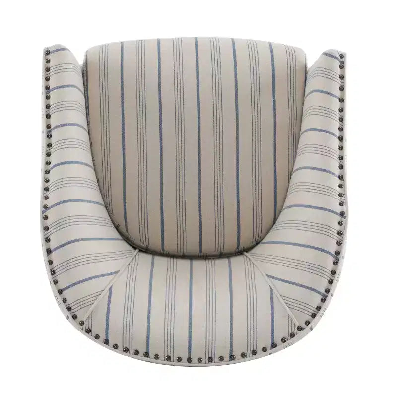Fauteuil Club Rembourré Contemporain GDFStudio Hawthorne avec Clous Décoratifs