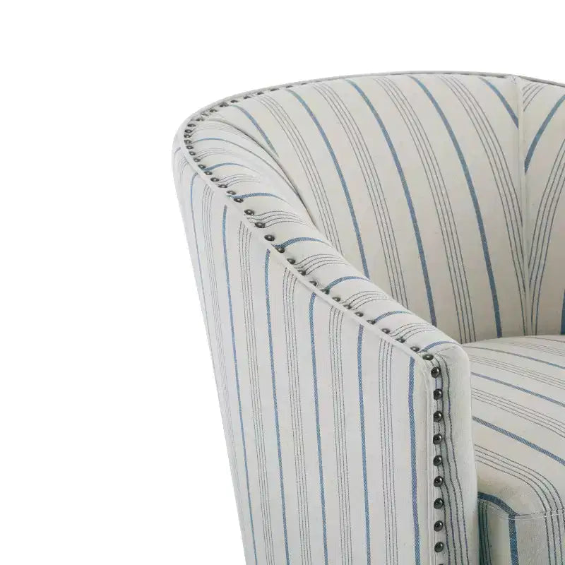 Fauteuil Club Rembourré Contemporain GDFStudio Hawthorne avec Clous Décoratifs