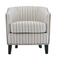 GDFStudio Hawthorne Contemporary Upholstered Club Chair with Nailhead Trim