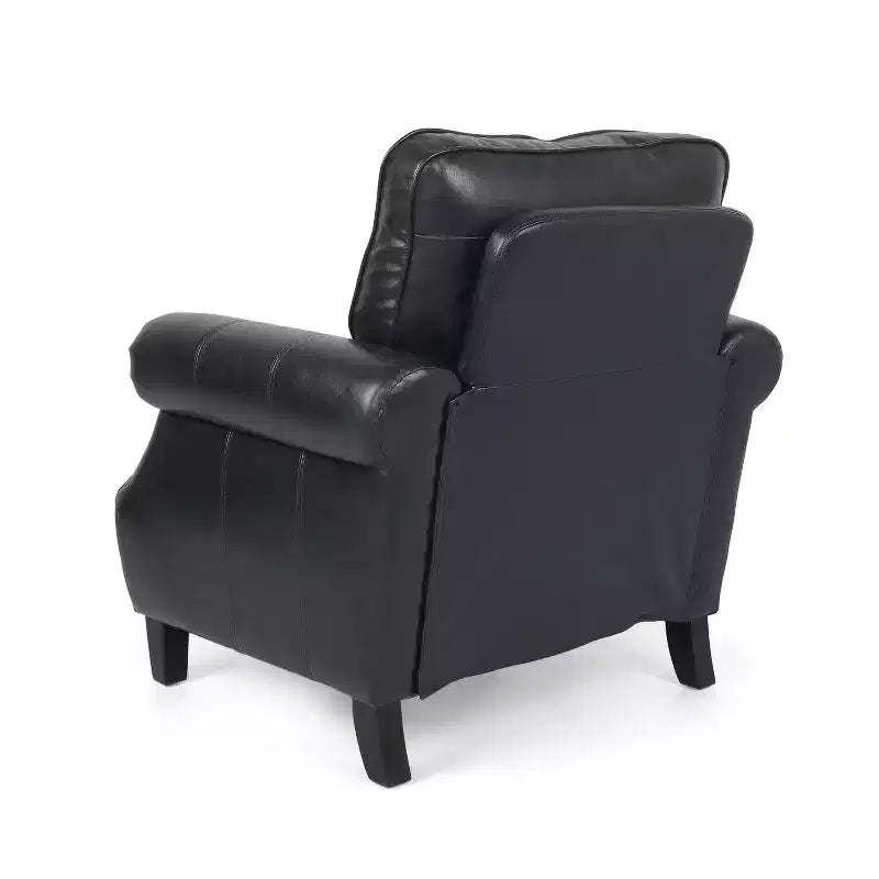 Fauteuil de club en similicuir GDFStudio Dowd 36.50 avec garniture cloutée