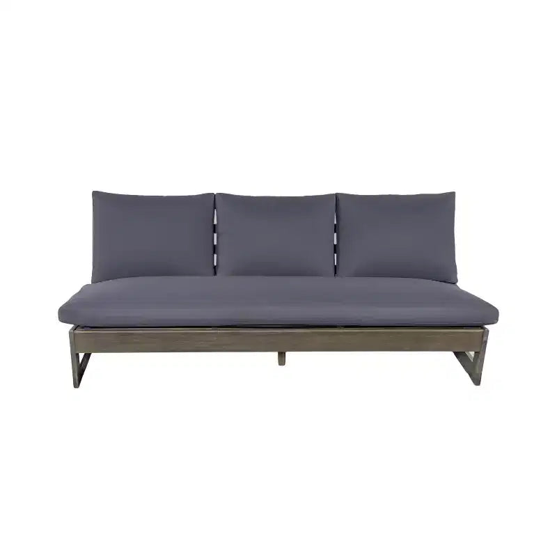 Christopher Knight Home Uland, ensemble de 7 places d'extérieur en bois d'acacia à lattes avec coussins