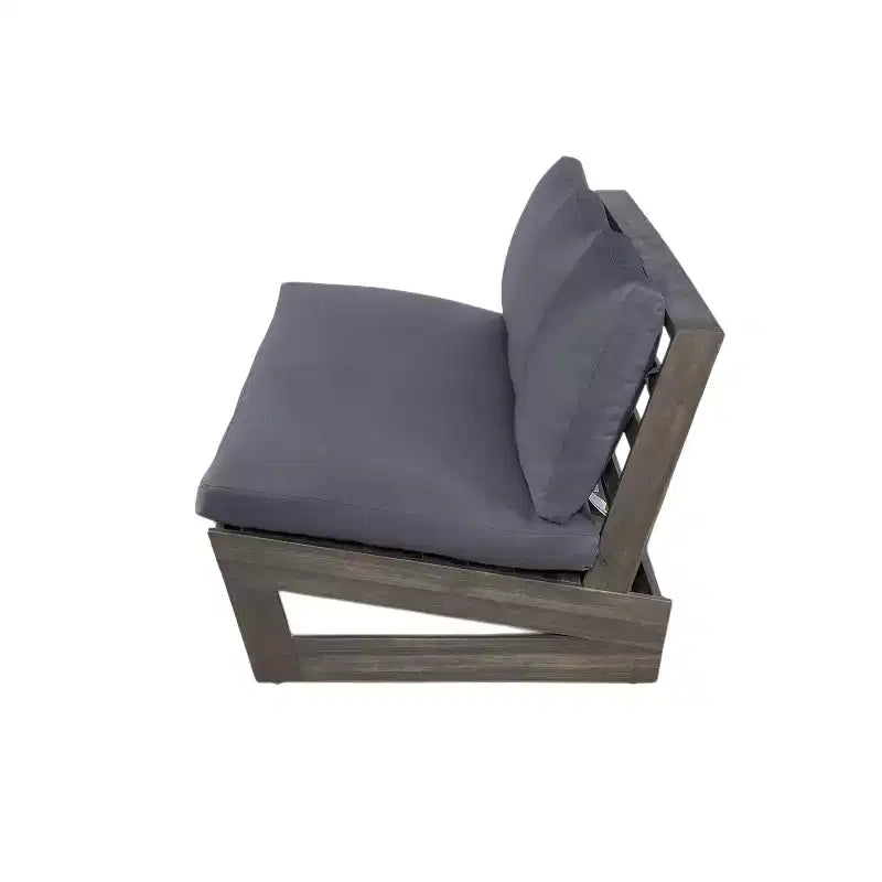 Christopher Knight Home Uland, ensemble de 7 places d'extérieur en bois d'acacia à lattes avec coussins