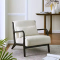 Roundhill Furniture Eterna Mid-Century Modern Style Accent Chair with Removable Lumbar Pillow