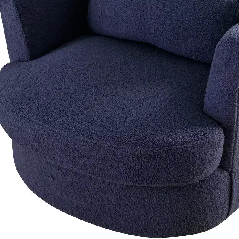 Chaise GDFStudio Bertha pivotante en Boucle de 32 po en bois et acier