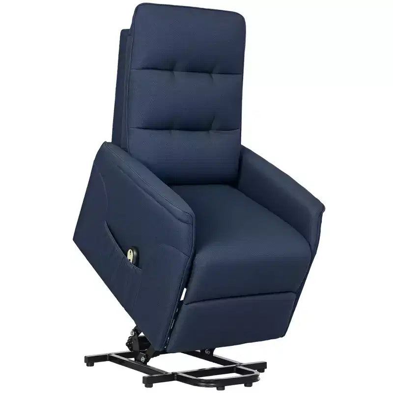 HOMCOM Power Lift Recliner Chair, Electric Reclining Chair with Remote, Side Pockets, Pocket Spring, Tufted Back, Quick Assembly